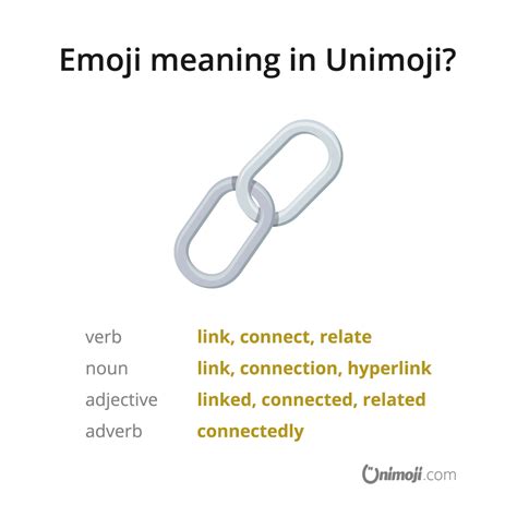 We’re all linked together. 😃🔗😄 The link emoji is generally used to ...