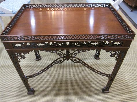 Mahogany Fretwork, Tea Table, Chippendale Style | Chippendale furniture, Furniture, Tea table