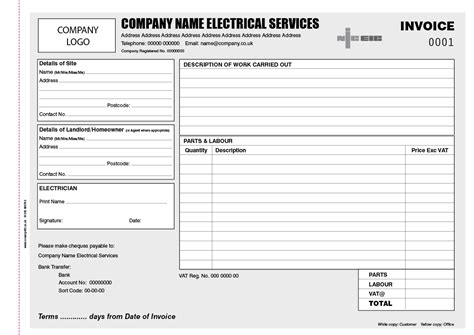 Invoices With Carbon Copies | Invoice Template Ideas