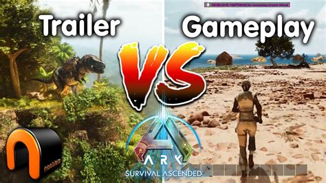 ARK SURVIVAL ASCENDED Trailer Vs REAL Gameplay Footage - Pre launch! - YouTube