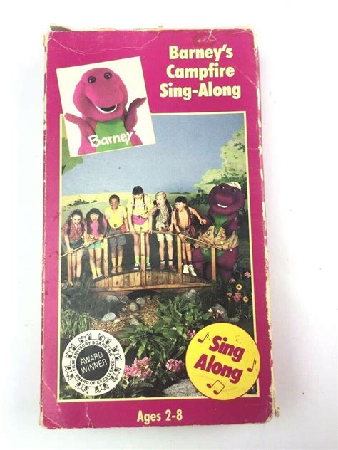 Barney - Barneys Campfire Sing-Along (VHS, 1990, "classic favorite in a new package") for sale ...