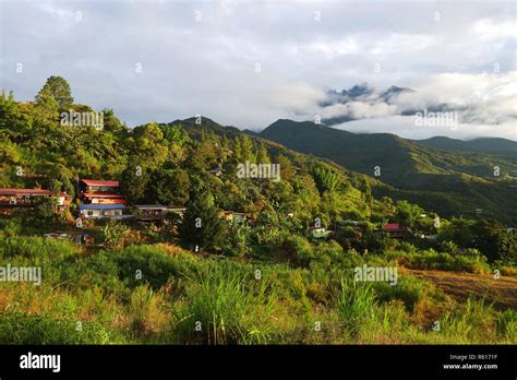 Mount Kinabalu during sunrise Stock Photo - Alamy