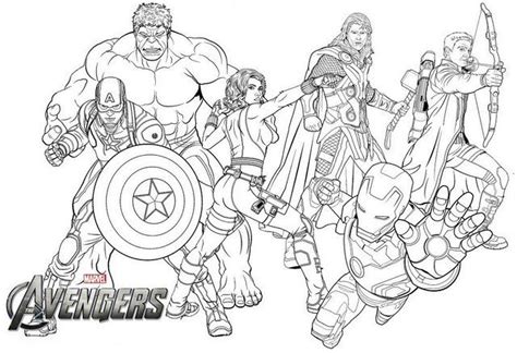 Marvel Avengers Coloring Pages