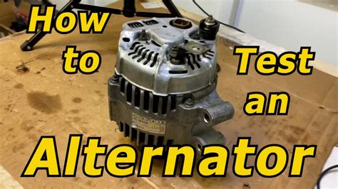 How to Test an Alternator - YouTube