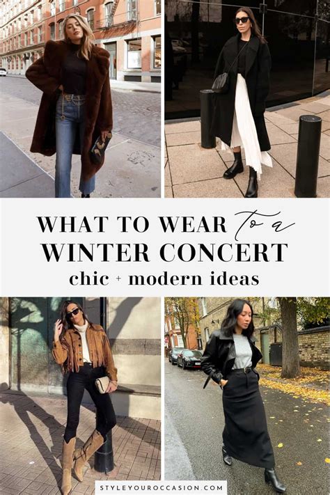 11+ Chic Winter Concert Outfits That Just Make Sense