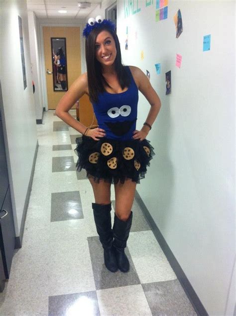 Homemade halloween costume, college halloween costumes, cookie monster costume: | Easy girl ...