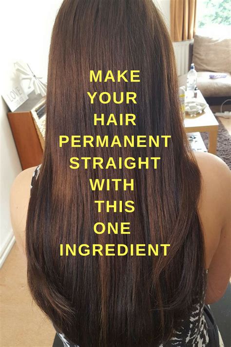 79 Stylish And Chic How To Get Your Hair Permanently Straight At Home For Short Hair - Best ...