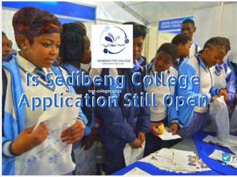 Is Sedibeng College Application Still Open - TVET Colleges