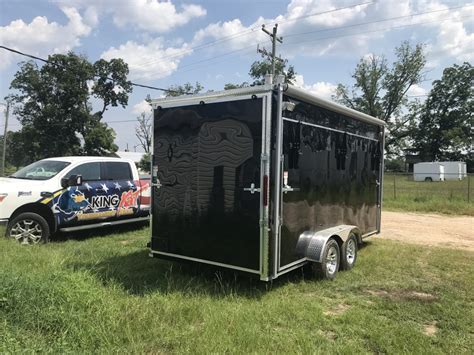 7x16 Tandem Axle Fishing Tournament Stage Trailer - 14 Foot Stage ...