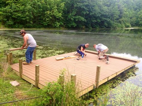 Floating Dock on 3 acre private pond | Geofoam, Styrofoam, EPS ...