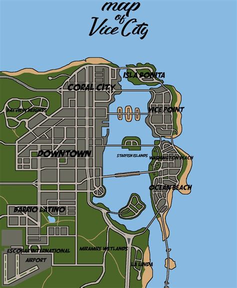 Gta 6 Vice City Concept Map