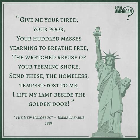 Do the words on statue of Liberty rule anything? | CreateDebate