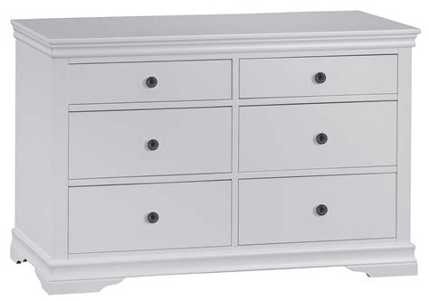 Swanley Grey Bedroom 6 Drawer Chest | The Clearance Zone