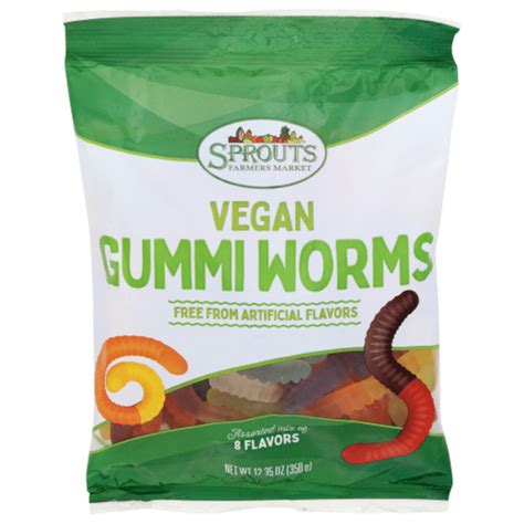 Sprouts Vegan 8 Flavor Gummi Worms (12.35 oz) - Instacart