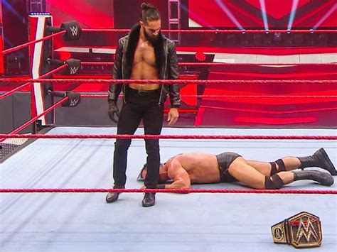 Seth Rollins attacks Drew McIntyre on Raw, likely to earn WWE Championship match at Money in the ...