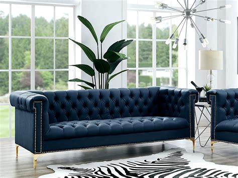 Leather luxury chesterfield sofa designs Furniture Classic Sofas, Large, Black - Luxury Modern Sofas