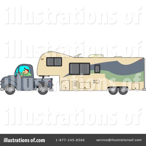 Motorhome Clipart #1206733 - Illustration by djart