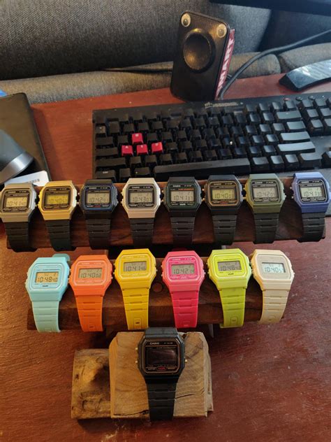 [Casio F-91W] Color collection. : r/Watches