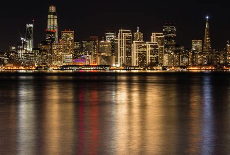 San Francisco Skyline at Night Photograph by Kevin Thrash | Fine Art ...