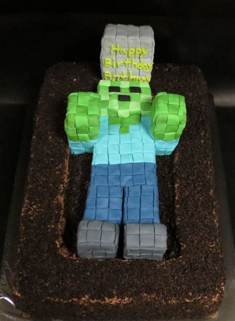 Zombie cakes, Minecraft and Zombies on Pinterest