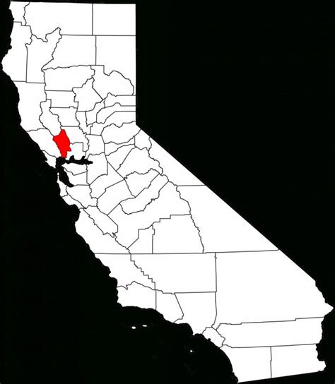 Fichier:map Of California Highlighting Napa County.svg — Wikipédia - Napa California Map ...