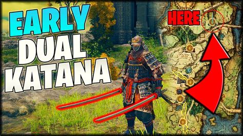 ELDEN RING - How To EARLY Dual Wield Katanas - (Uchigatana location) - YouTube