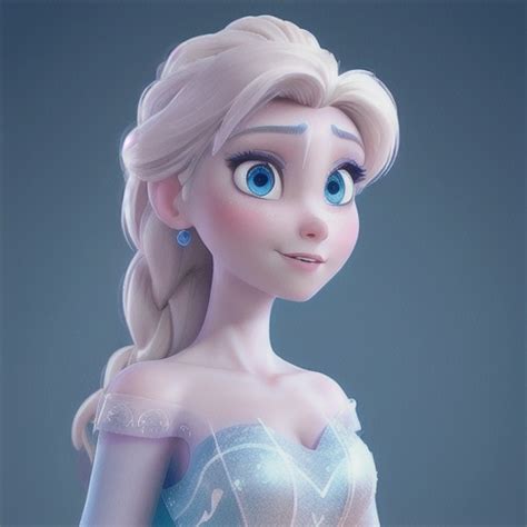 elsa with blue eyes