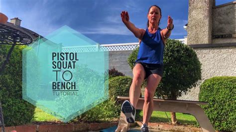 Pistol squat to a bench tutorial - YouTube