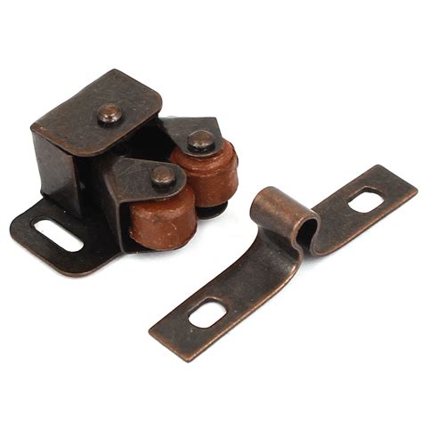 Cupboard Cabinet Door 33mm Length Double Twin Roller Catch Latch Bronze Tone - Walmart.com