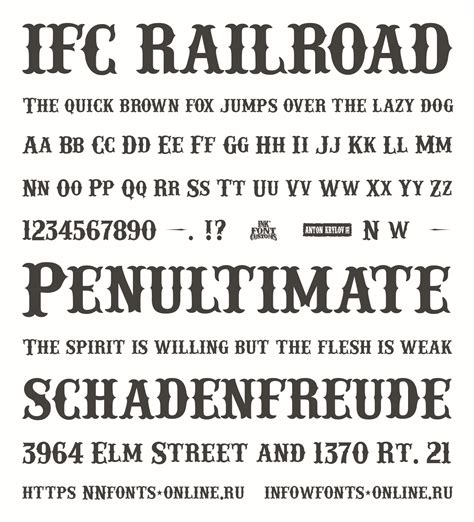 IFC RAILROAD font