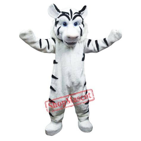 White Tiger Mascot Costume Adult Costume