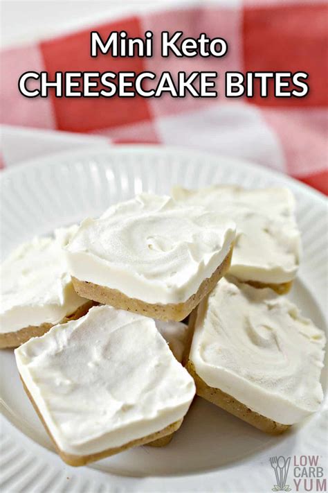 Mini Keto Cheesecake Bites - Low Carb Yum