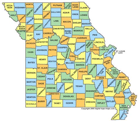 Missouri County Map