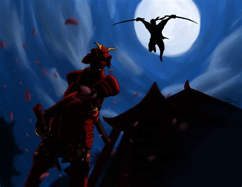 Samurai vs Ninja by WoW-200 on DeviantArt