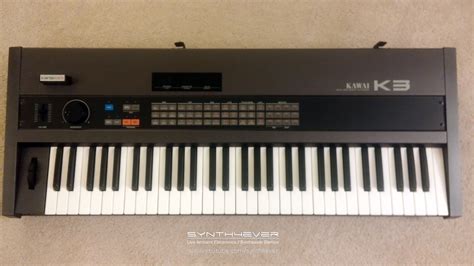 Kawai K3 synthesizer. Music & demos: http://www.youtube.com/synth4ever