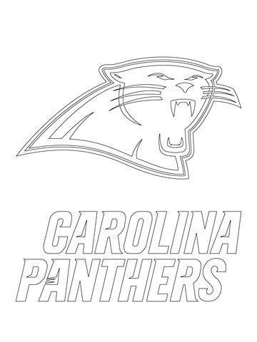 Carolina Panthers Logo coloring page from NFL category. Select from ...