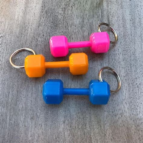 3D printed Dumbbell Keychain