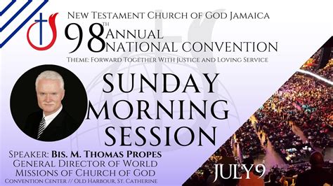 New Testament Church of God Jamaica National Convention 2023 Sunday Morning Session - YouTube