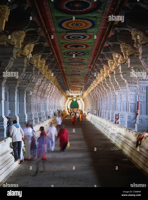 The Ramanathaswamy Temple, Rameshwaram Island, India Stock Photo - Alamy