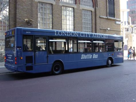 The London City Airport Shuttle Bus arriving at the Liverpool Street ...