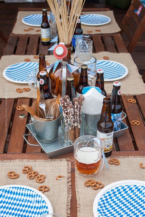 Oktoberfest Party Tablescape - part of Craft Beering's Oktoberfest Bash! | Oktoberfest ...