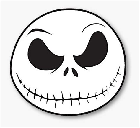 Jack Skellington Head Coloring Pages