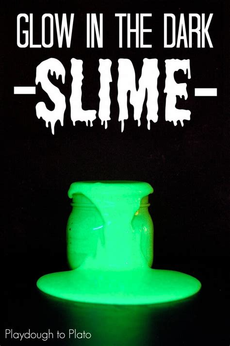 Glow in the Dark Slime - Playdough To Plato