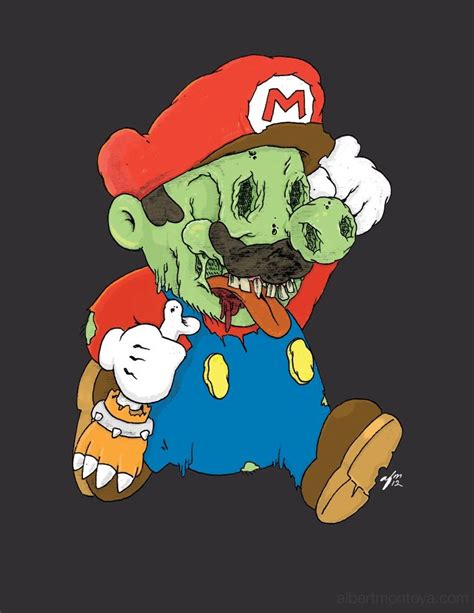 Print "Zombie Mario" | Video game characters, Game character, Zombie