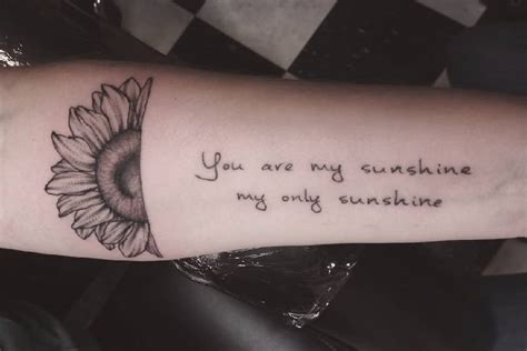 Top 43 Best You Are My Sunshine Tattoo Ideas - [2021 Inspiration Guide]