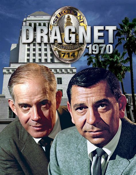 two men in suits sitting next to each other on the cover of dragnet 1970