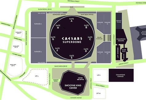 Caesars Superdome Seating Plan, Parking Map, Ticket Price, Ticket Booking