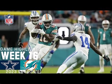 Dallas Cowboys vs. Miami Dolphins | 2023 Week 16 Game Highlights