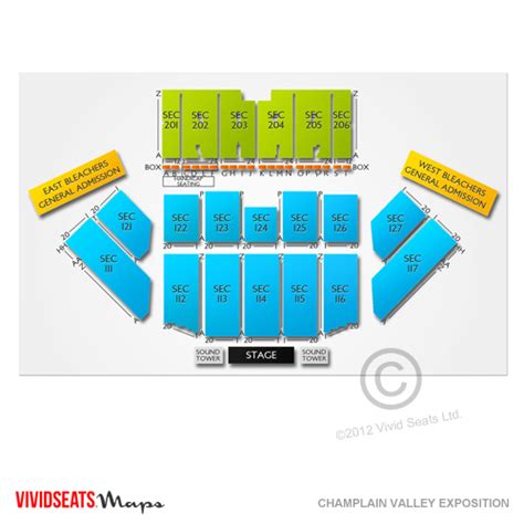 Champlain Valley Exposition Seating Chart | Vivid Seats