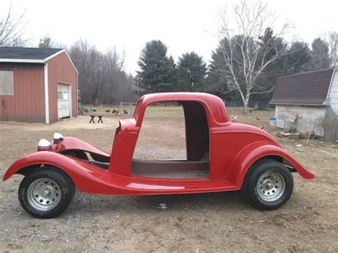 1934 Ford 3 window coupe fiberglass Kit car all parts including engine for sale